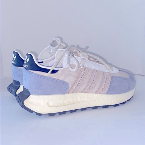 Adidas Women's Retropy E5 Aluminum Silver and Violet Sneakers Size 8 - Picture 8 of 15